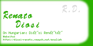 renato diosi business card